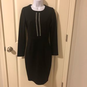 Black long sleeved Kardashian Kollection Dress